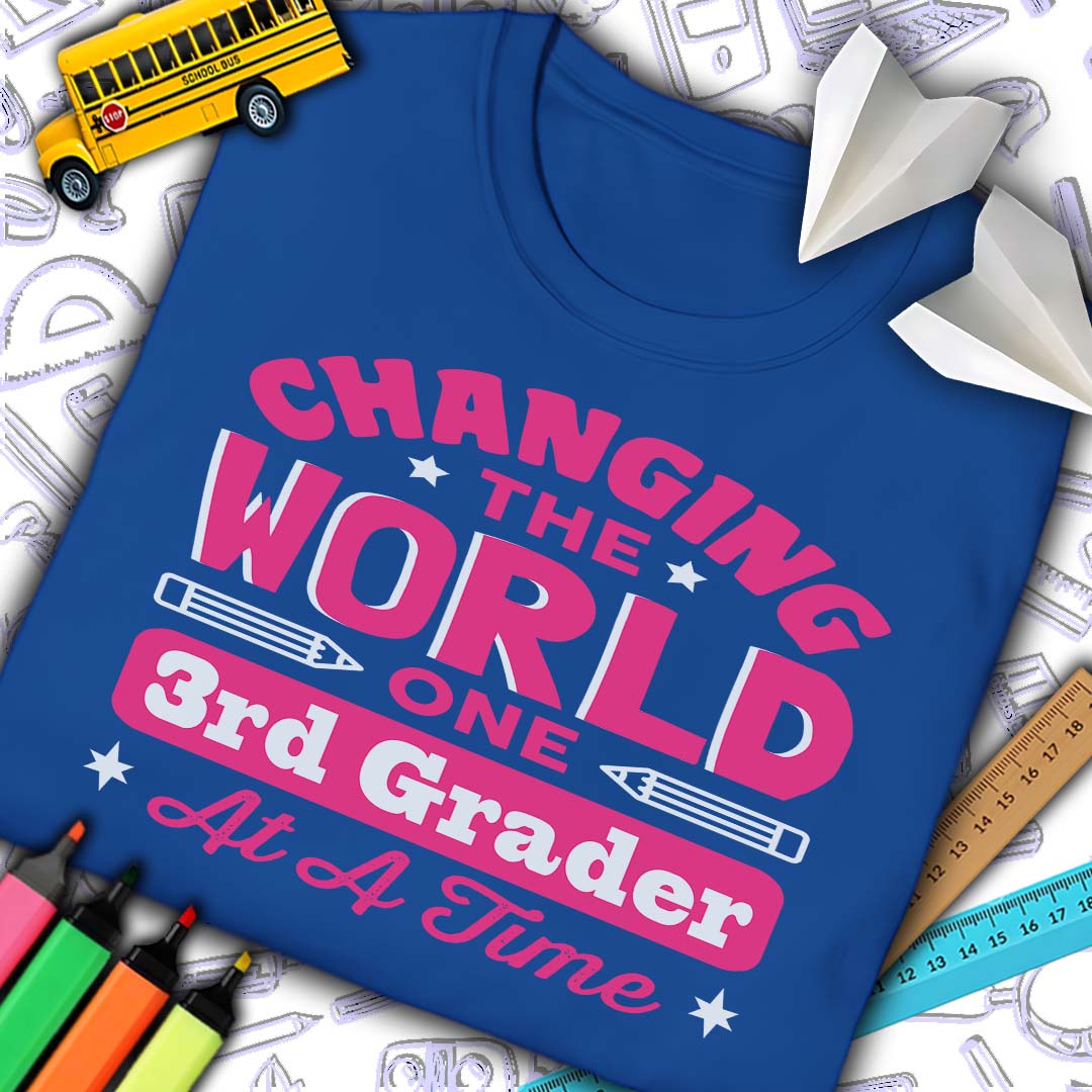 Changing The World 3rd Grade T-Shirt