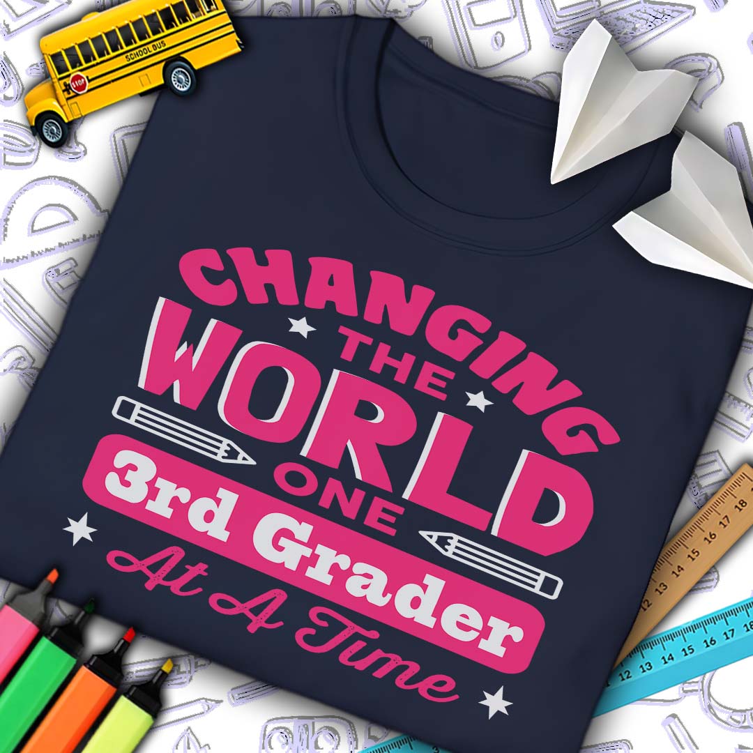Changing The World 3rd Grade T-Shirt