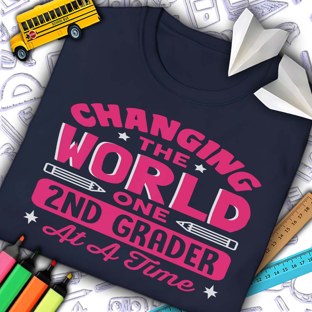 Changing The World 2nd Grade T-Shirt