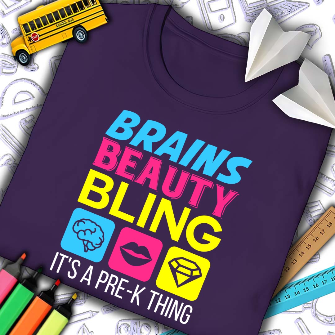 Brains Beauty Pre-K Thing T-Shirt