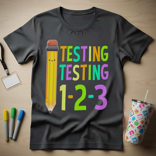 Testing 123 Test Day T-Shirt