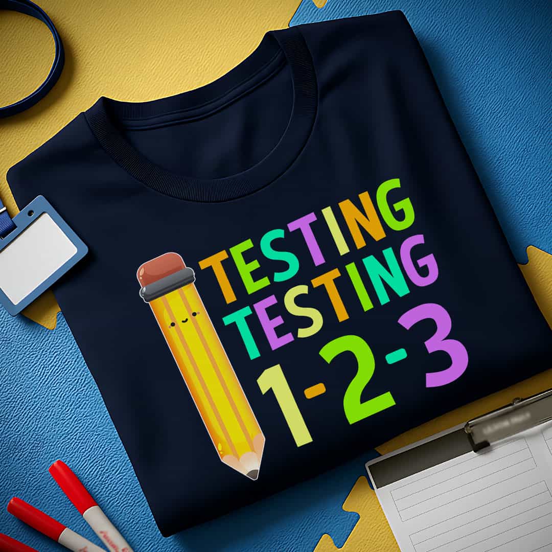 Testing 123 Test Day T-Shirt
