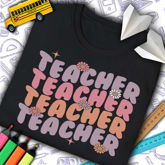 Retro Teacher T-Shirt