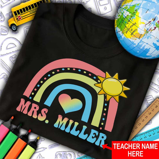Custom Rainbow Sun T-Shirt