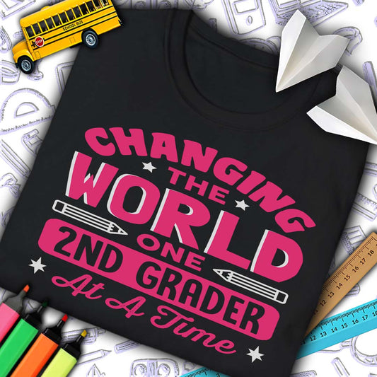Changing The World 2nd Grade T-Shirt