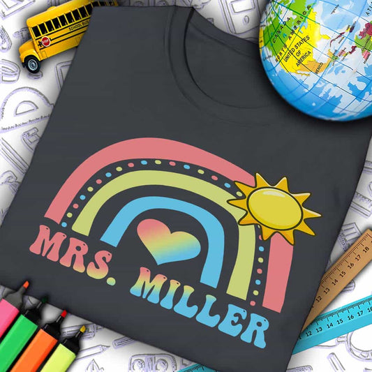 Custom Rainbow Sun T-Shirt