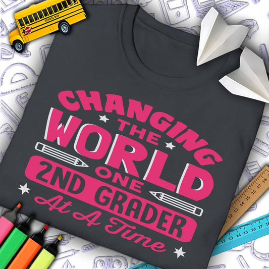 Changing The World 2nd Grade T-Shirt