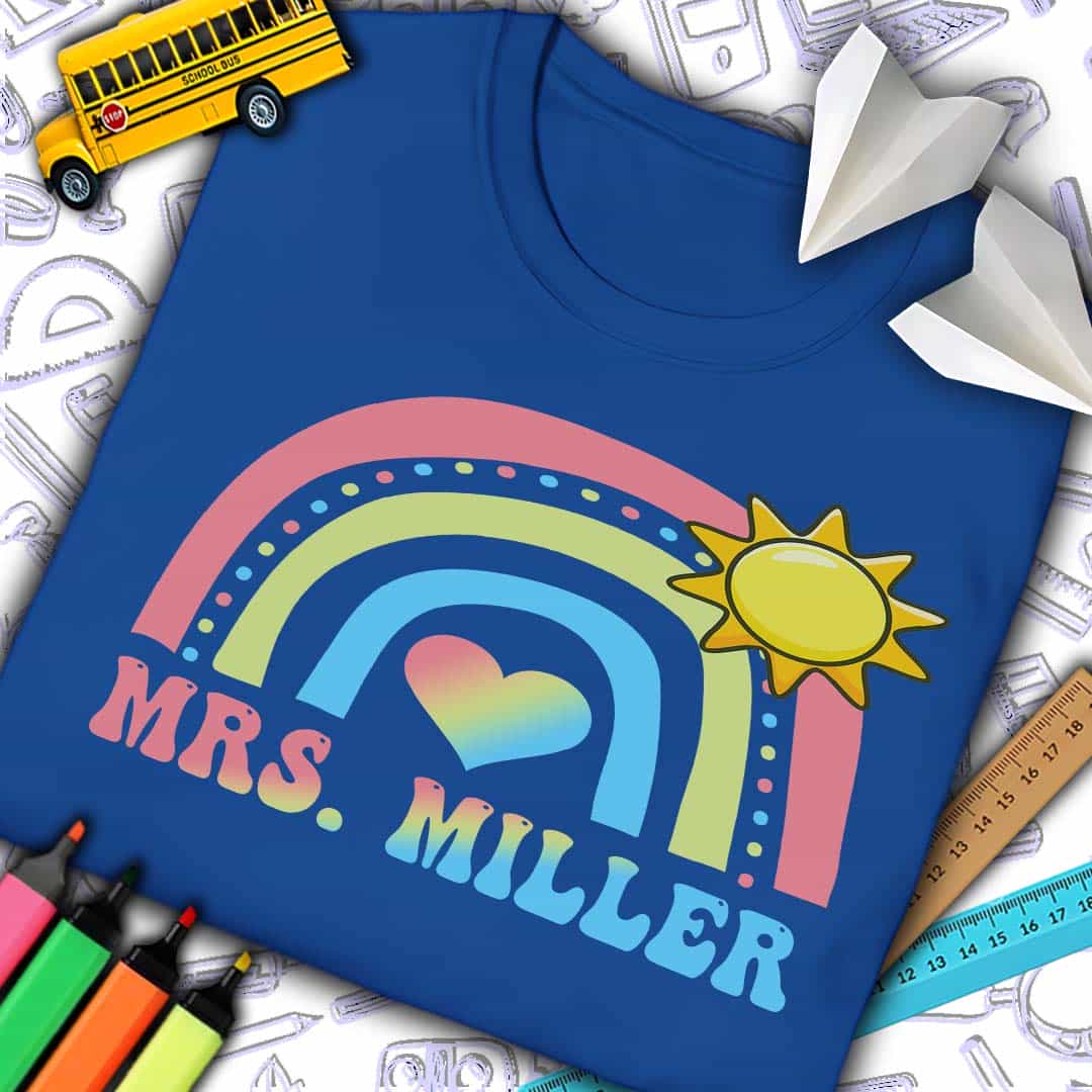 Custom Rainbow Sun T-Shirt