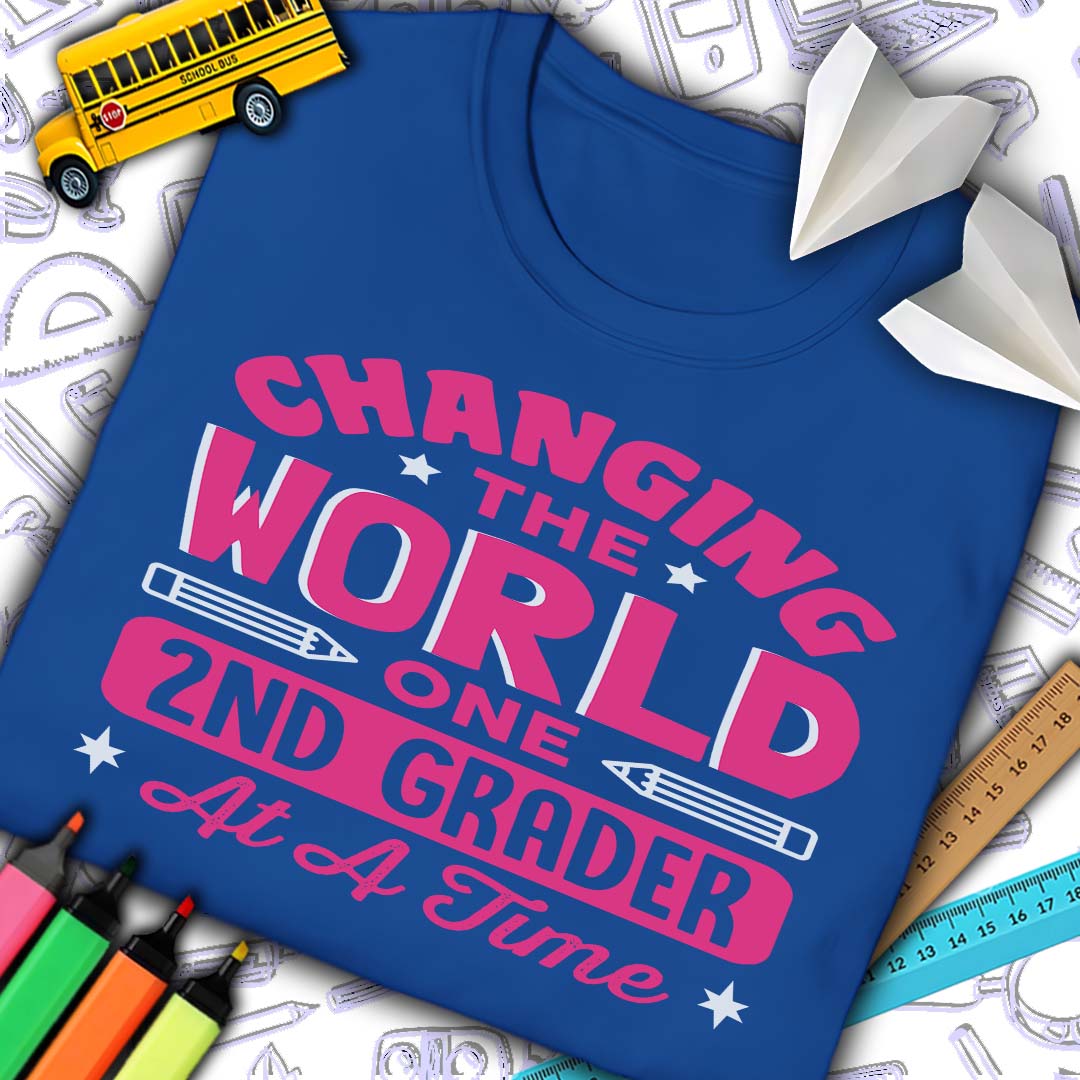 Changing The World 2nd Grade T-Shirt