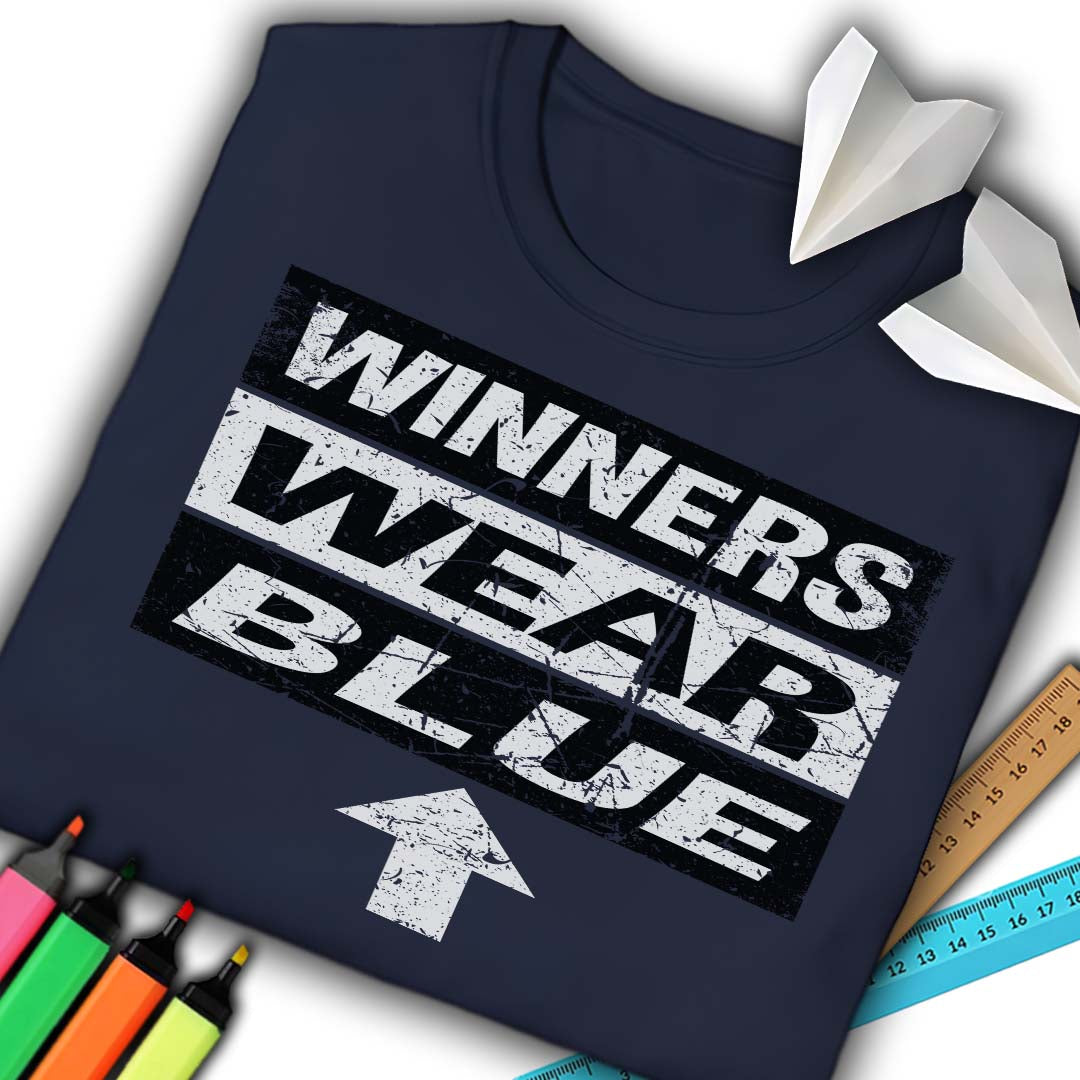 Winners Wear Blue T-Shirt
