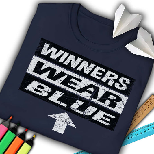 Winners Wear Blue T-Shirt