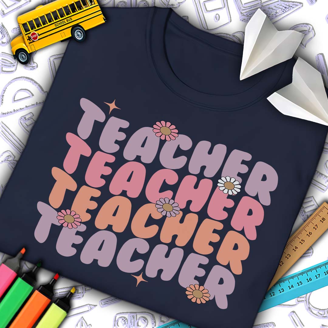 Retro Teacher T-Shirt