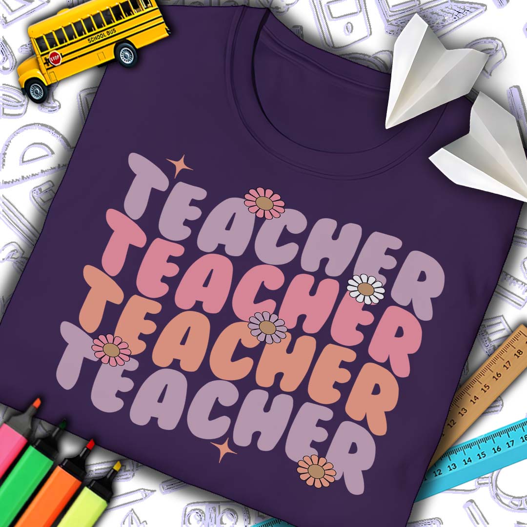 Retro Teacher T-Shirt