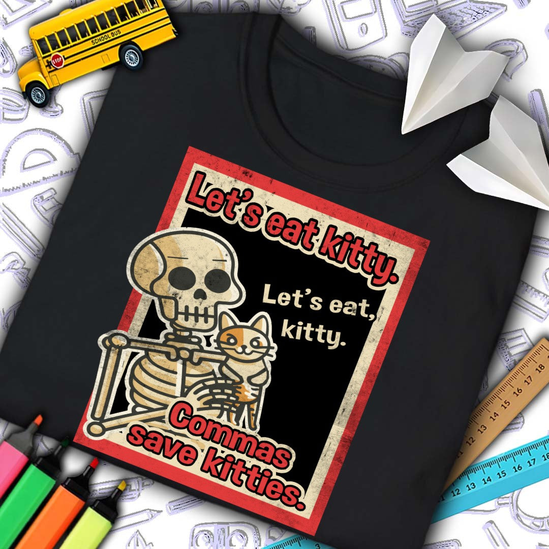 Commas Save Kitties T-Shirt