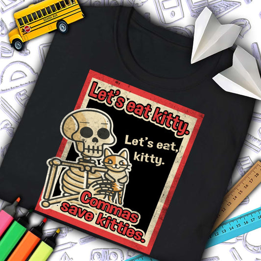 Commas Save Kitties T-Shirt