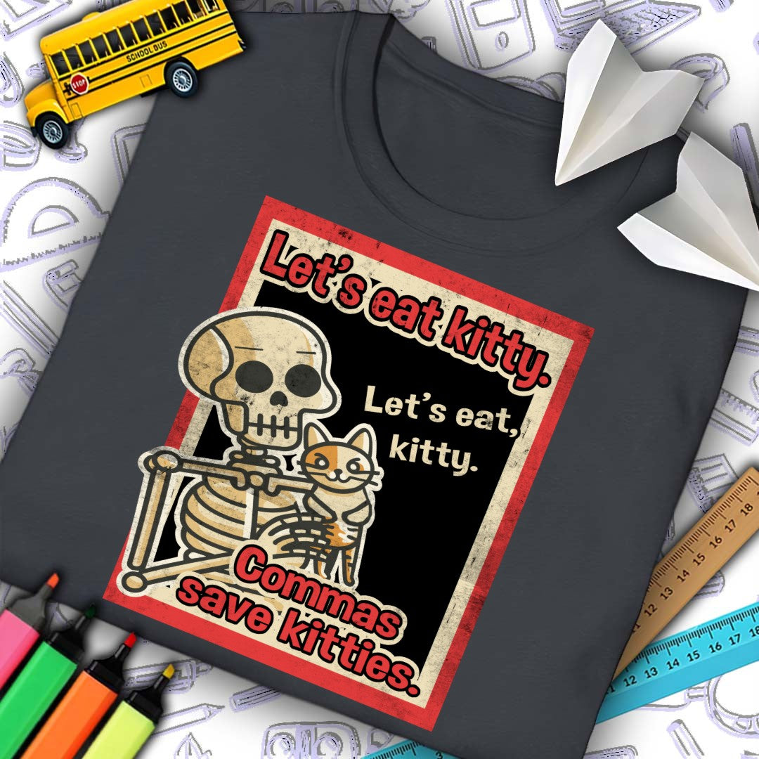 Commas Save Kitties T-Shirt