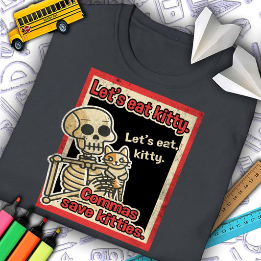 Commas Save Kitties T-Shirt
