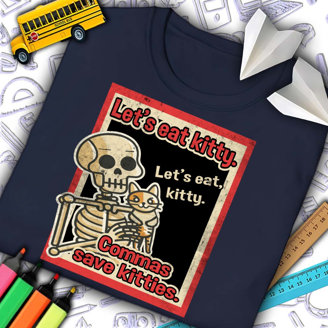 Commas Save Kitties T-Shirt