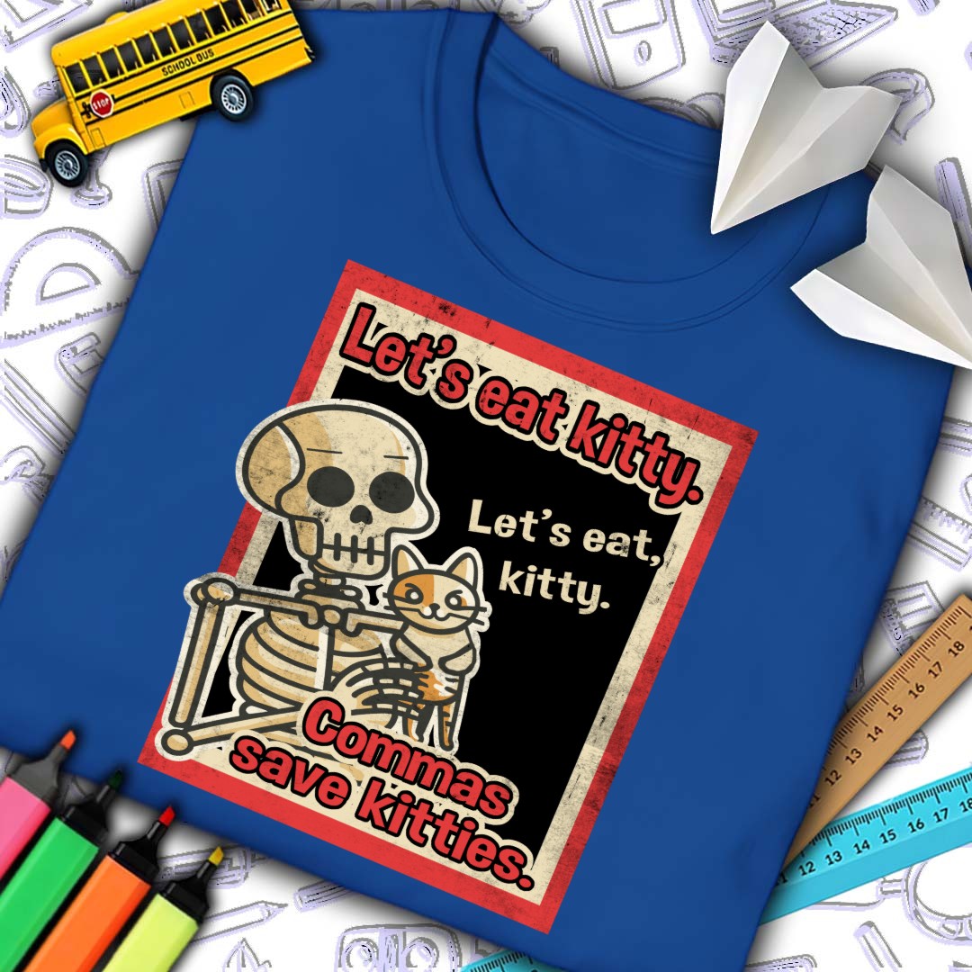 Commas Save Kitties T-Shirt