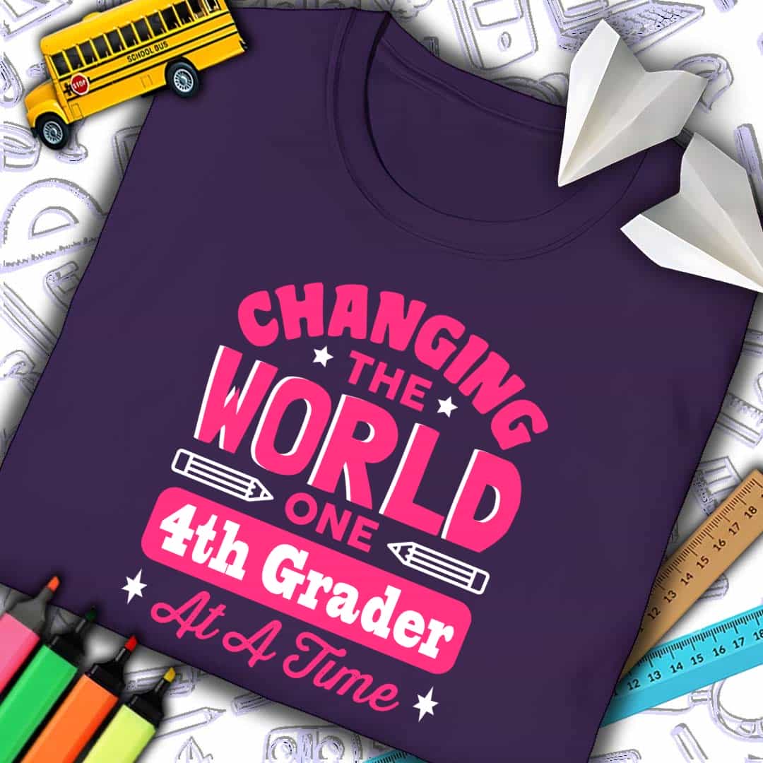 Changing The World 4th Grader T-Shirt