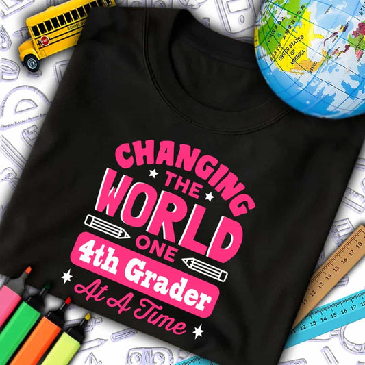 Changing The World 4th Grader T-Shirt