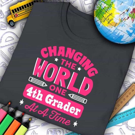 Changing The World 4th Grader T-Shirt