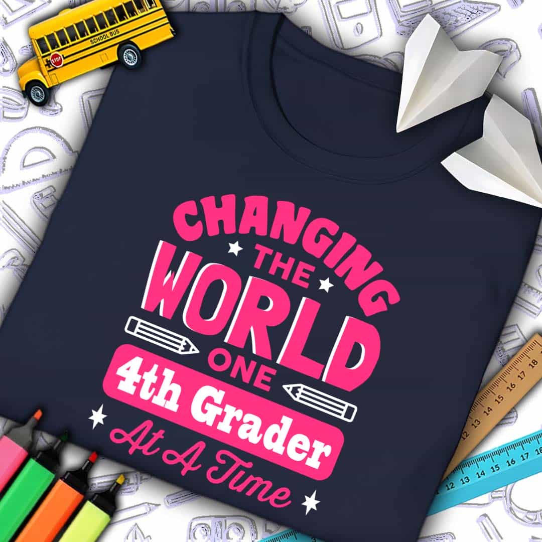 Changing The World 4th Grader T-Shirt