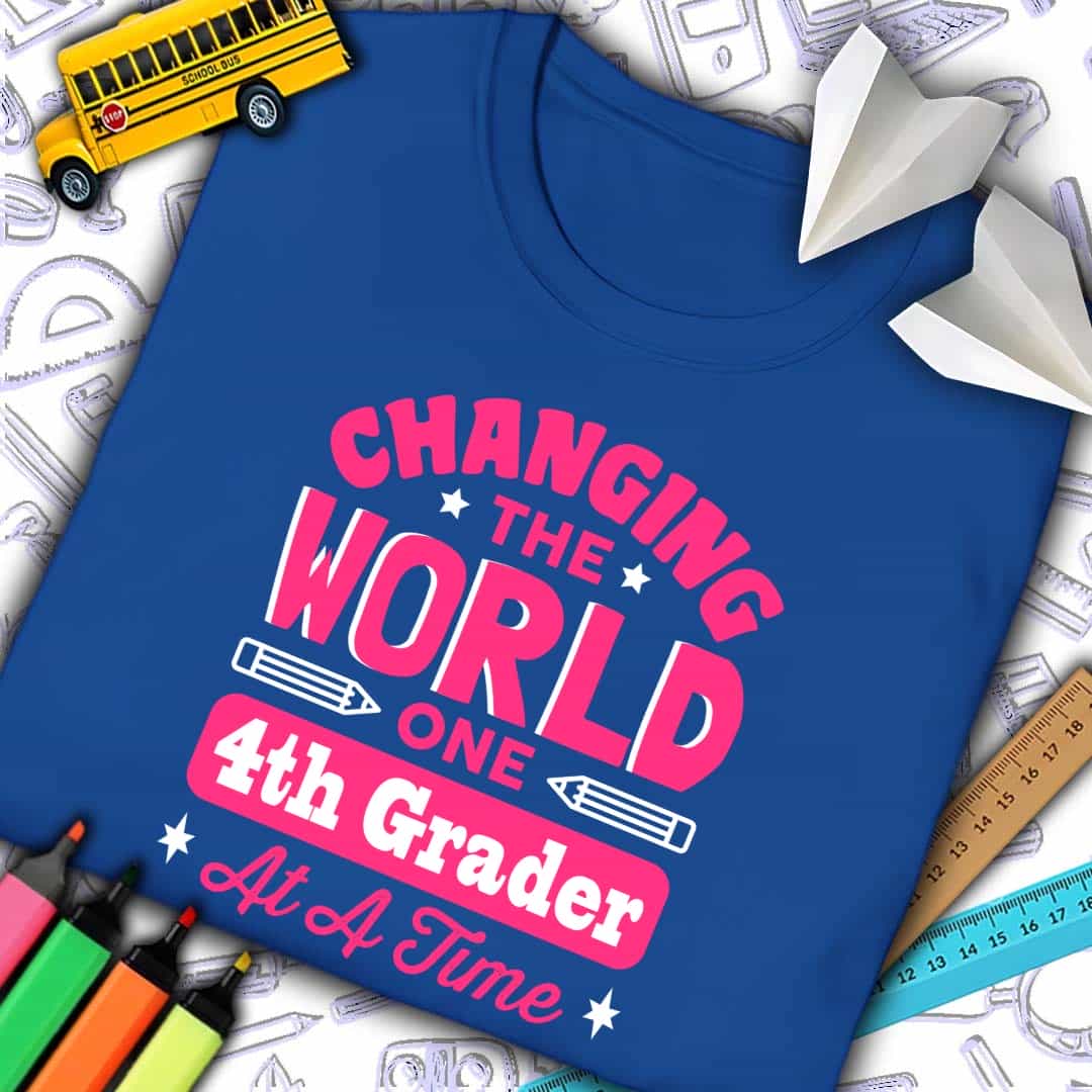 Changing The World 4th Grader T-Shirt