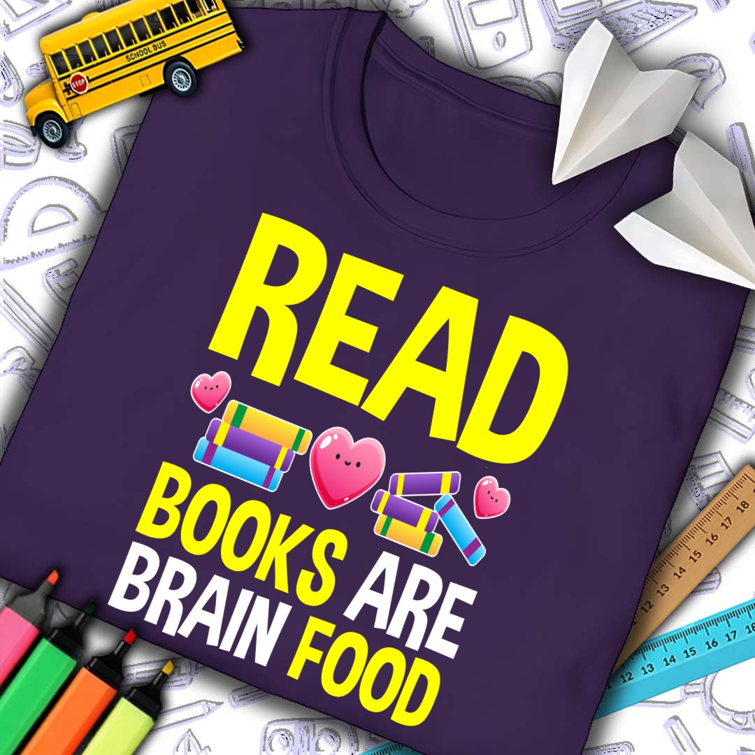 Books Are Brain Food T-shirt