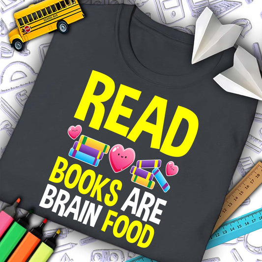 Books Are Brain Food T-shirt