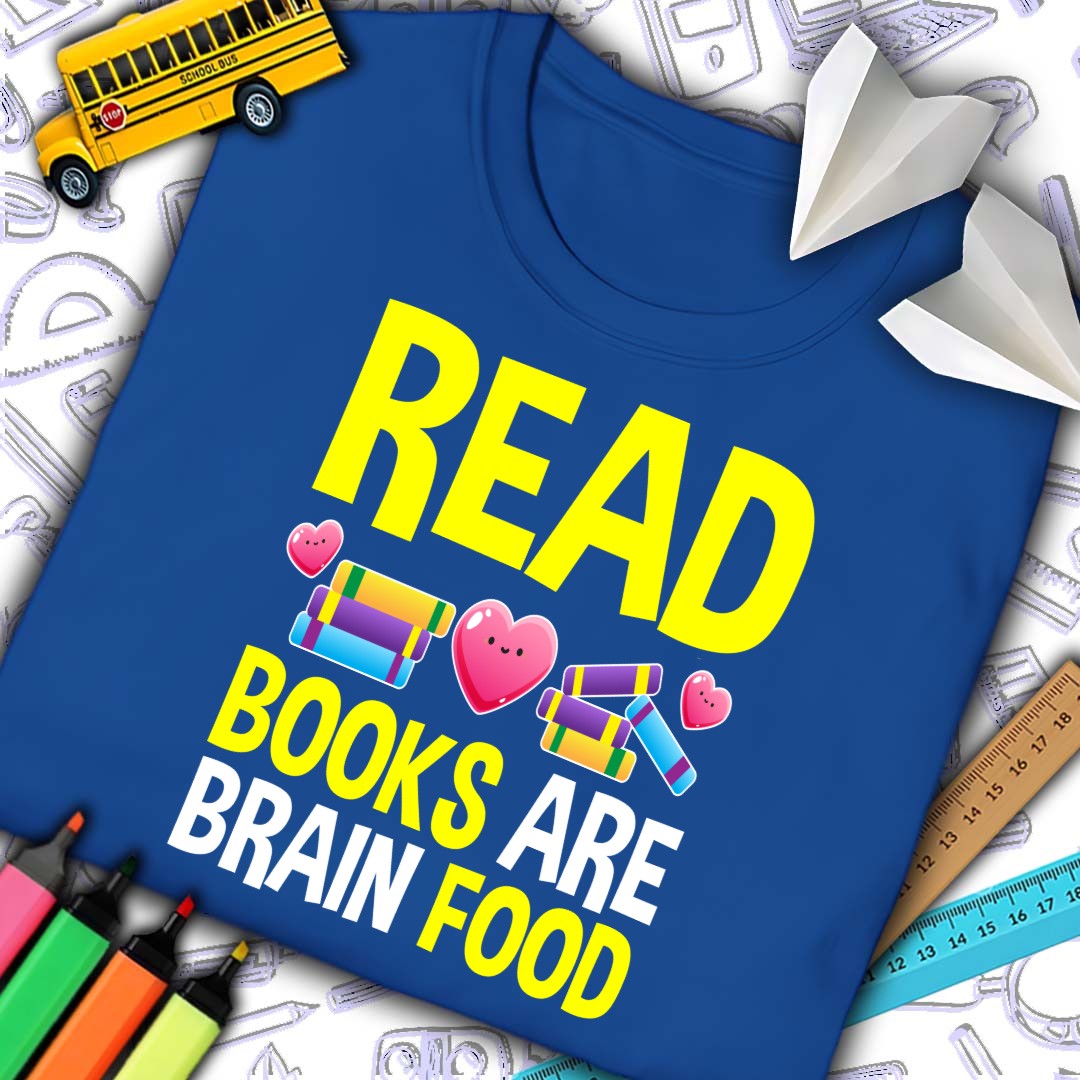 Books Are Brain Food T-shirt