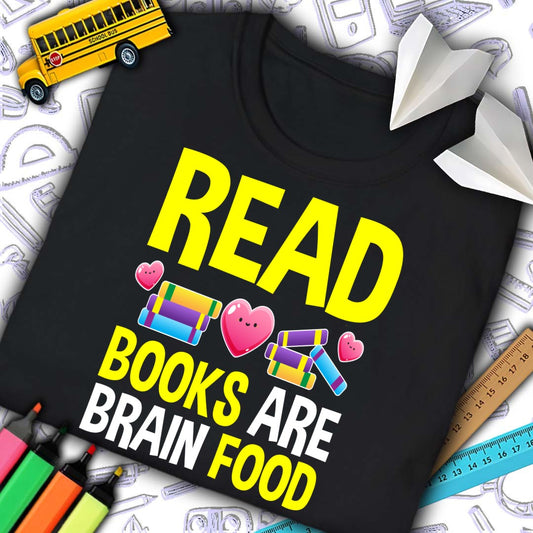Books Are Brain Food T-shirt