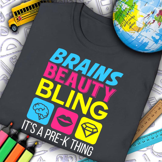 Brains Beauty Pre-K Thing T-Shirt