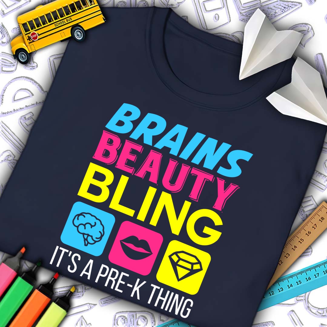 Brains Beauty Pre-K Thing T-Shirt