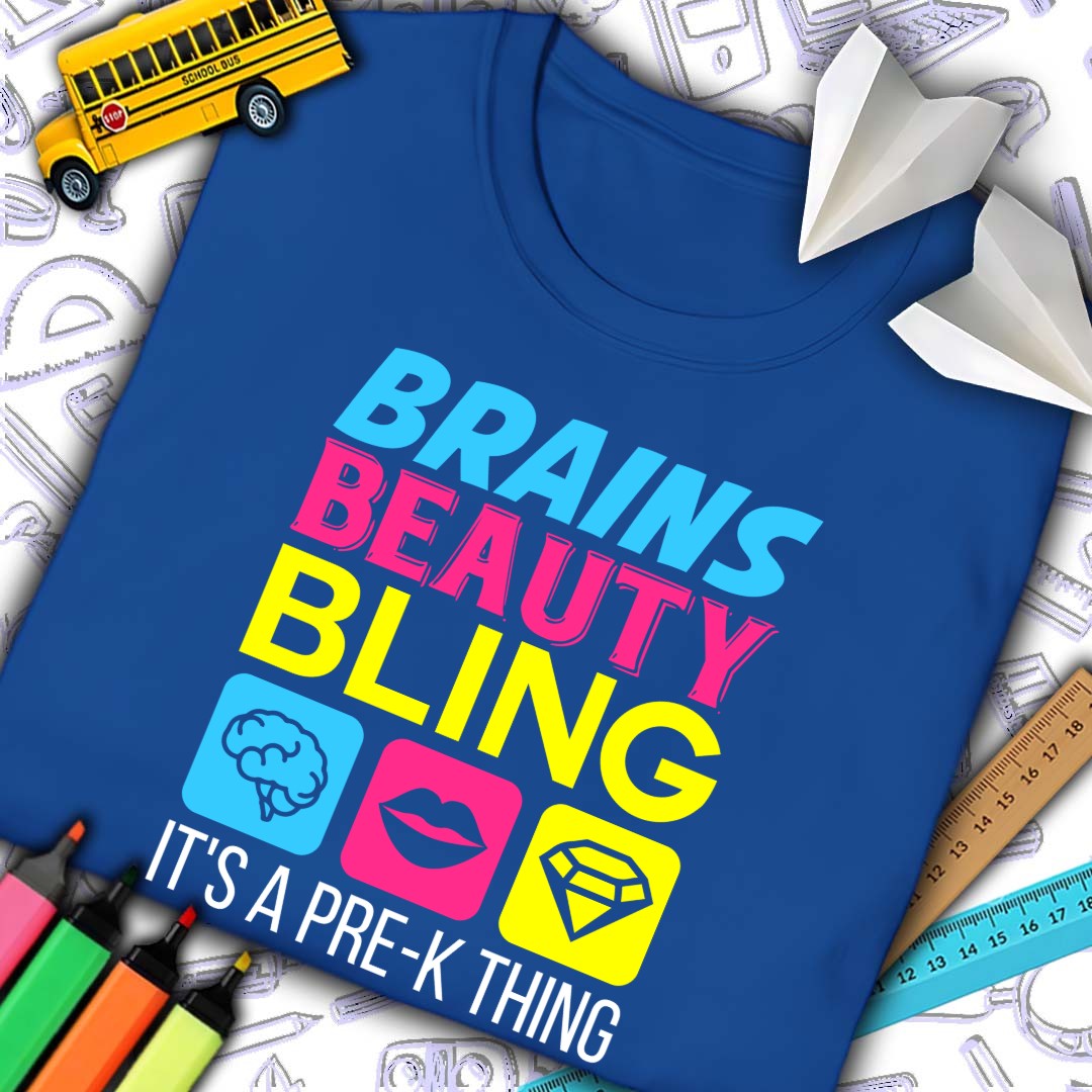 Brains Beauty Pre-K Thing T-Shirt